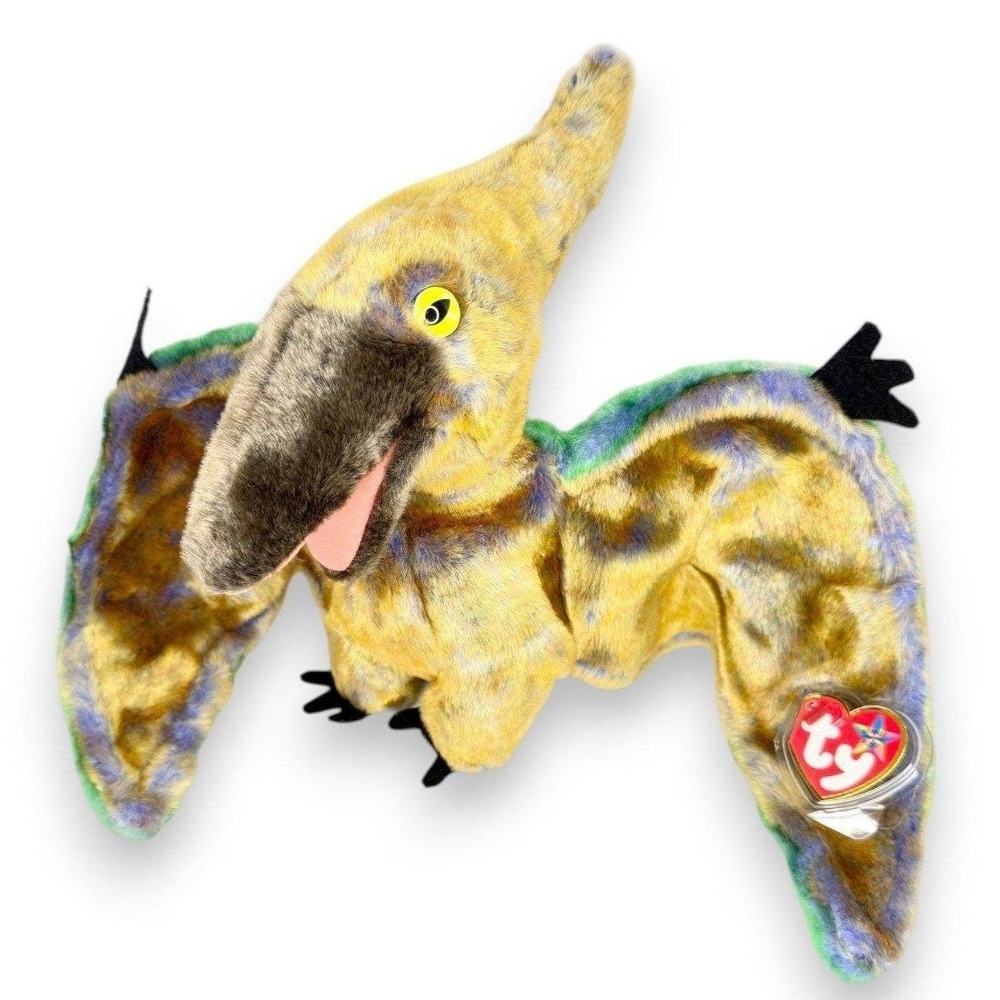 Swoop the Pterodactyl | Prehistoric Flyer | Near Mint Tag TY Beanie Buddy